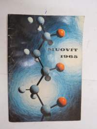 Muovit 1965 - Yhtyneet Muovitehtaat Oy -Oy Wiik &amp; Höglund Ab Chemicalsin tiptteet (Vaasa) / Oy Nars Ab (Pietarsaari) -kattava luettelo monenlaisista muoveista;