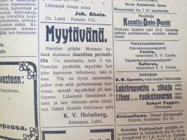 Lahti nr 67, ilmestynyt 6.5.1909 -sanomalehti / newspaper