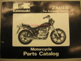 Kawasaki Z440-A Parts Catalog varaosaluettelo