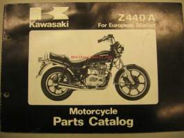 Kawasaki Z440-A Parts Catalog varaosaluettelo