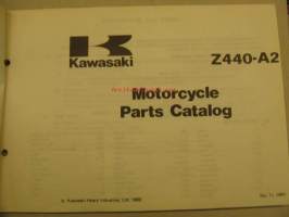 Kawasaki Z440-A Parts Catalog varaosaluettelo