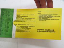 K-Lannoite-MIKRO - K-Maatalous vetotaulukko -farm plant fertilizing guide