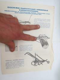 Deering kaksinkertainen hevoslautasäes / itsetoimisesti säädettävä traktorilautasäes -myyntiesite / brochure
