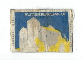 Rautatiekirjakauppa Oy -  tulitikkuetiketti