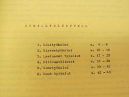 Varimex työkalut 1962 -tool catalog