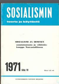 Sosialismin teoria ja käytäntö 1971 liite VI / Sosialismi ja ihminen - asuntotuotanto ja vähittäiskauppa Neuvostoliitossa