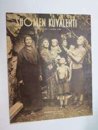 Suomen Kuvalehti 1941 nr 28, ilmestynyt 12.7.1941, sis. mm. seur. artikkelit / kuvat / mainokset; Kansikuva Hälytyspillit soivat, Turnipsit harvennettava vaikka