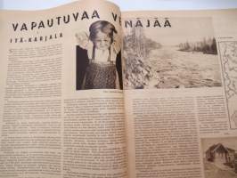 Suomen Kuvalehti 1941 nr 28, ilmestynyt 12.7.1941, sis. mm. seur. artikkelit / kuvat / mainokset; Kansikuva Hälytyspillit soivat, Turnipsit harvennettava vaikka