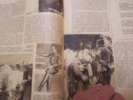 Suomen Kuvalehti 1941 nr 28, ilmestynyt 12.7.1941, sis. mm. seur. artikkelit / kuvat / mainokset; Kansikuva Hälytyspillit soivat, Turnipsit harvennettava vaikka