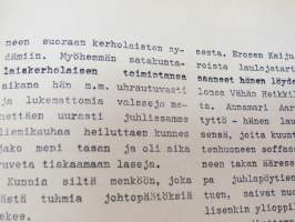 Kärryt 17.3.1955 - Turun yliopiston satakuntalaisen kerhon äänenkannattaja -University of Turku, student´s club magazine / newsletter