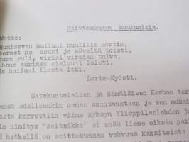 Kärryt 17.3.1953 - Turun yliopiston satakuntalaisen kerhon äänenkannattaja -University of Turku, student´s club magazine / newsletter