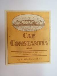 Cap Constantia 6700 - Oy Alkoholiliike Ab - etiketti / label