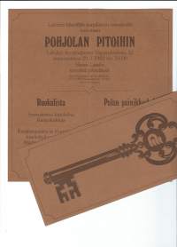 Pohjola-yhtiöt - Pohjolan Pidot Lahden konttori 1982 - ruokalista / menu