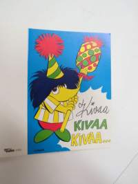 Fauni - Tuko 6903 - Kivaa kivaa, kivaa... -kutsukortti, taitettava -foldable invitation card