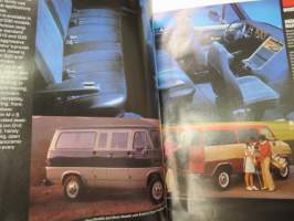 Chevrolet vans / sportvans -1985 -myyntiesite / brochure