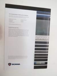 Scania Streamline -myyntiesite / brochure, in finnish