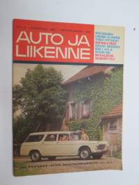 Auto ja Liikenne 1967 nr 6, sis. mm. seur. artikkelit / kuvat / mainokset; Kansikuva Peugeot 404 farmari / familiale, M/S Finlandia - maailman suurin autolautta,