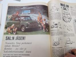 Auto ja Liikenne 1967 nr 6, sis. mm. seur. artikkelit / kuvat / mainokset; Kansikuva Peugeot 404 farmari / familiale, M/S Finlandia - maailman suurin autolautta,