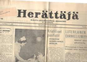 Herättäjä  8.3. 1940  nr 10 - Kirkollis-yhteiskunnallinen sanomalehti