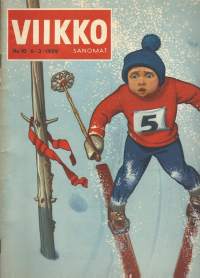 Viikkosanomat  27.2.1959  nr 9 / Kansi Lamdström, Masi sarjakuva, kotona ja kaukana tapahtuu kuvareportaasi, Afrikka herää, La Strada, Lopun alku Lapin