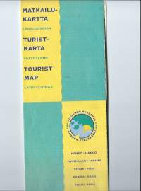 Länsi-Uusimaa matkailukartta  - matkailuesite 1993