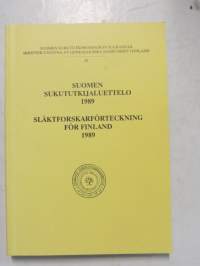 Suomen sukututkijaluettelo 1989 - Suomen sukututkimusseuran julkaisuja 42