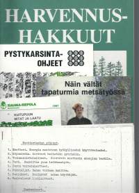 Metsätalouteen  liittyvää materiaalia 1980-luku  n 300 g:n erä