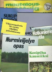 Maanviljelykseen   liittyvää materiaalia 1980-luku  n 450 g:n erä