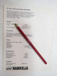 Massey-Ferguson MF 350S hydraulinen kaivukone, kaivinkone -myyntiesite / excavator brochure