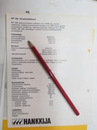 Massey-Ferguson F 500 telakuormaaja -myyntiesite / loader brochure