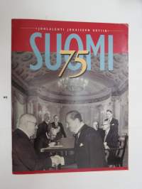 Suomi 75 - Yhtyneet Kuvalehdet Oy:n julkaisu jokaiseen kotiin v. 1992, käsittelee artikkeleina Suomen historiaa ja tulevaisuutta -media house publication for