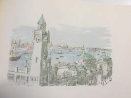 Vom Baumwall Bis Elbe III , Bunte Skizzen Vom Hafen Hamburg - Coloured Sketches of the Port of Hamburg