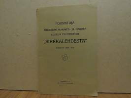 Poimintoja Ahlman´in maamies- ja emäntäkoulun toveriliiton &quot;Sirkkalehdestä&quot; vuosilta 1909-1916