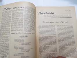 Naisten urheilulehti 1951 nr 10, sis. mm. seur. artikkelit / kuvat / mainokset; Toimitsijakurssit alkavat, Sunnuntaiaamu lastenkamarissa, Syksy konttorissa (muoti),