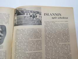 Naisten urheilulehti 1951 nr 10, sis. mm. seur. artikkelit / kuvat / mainokset; Toimitsijakurssit alkavat, Sunnuntaiaamu lastenkamarissa, Syksy konttorissa (muoti),