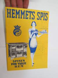 Hemmets spis - Spisen för varje hem - Porin Valu -broschyr / myyntiesite ruotsiksi / household stove brochure in swedish