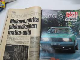 Tuulilasi 1977 nr 9, sis. mm. seur. artikkelit / kuvat / mainokset; Kansikuva &amp; Kestotestin loppuarvostelu Chrysler-Simca 1308 GLS, Ruoste pois ilman myrkkyjä,