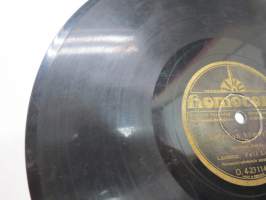 Homocord O. 4-23114-I / II Veli Lehto &amp; Homocord-orkesteri - Sataman hämärässä / Alanko - Hämärän lapsi -savikiekkoäänilevy, 78 rpm record