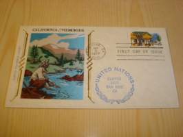 California Memories, Gold Rush, kultakuume, kullankaivaja, kullanhuuhdonta, 1977, USA, ensipäiväkuori, FDC. Katso myös muut kohteeni mm. noin 1200 erilaista