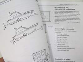 Volvo Penta Installation A - Aquamatic SX, DPS inboard, D3, katso tarkemmat mallien merkinnät kuvasta.