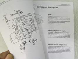 Volvo Penta Workshop manual A - Group 30 Electrical system, Marine Diesel engines, katso tarkemmat mallien merkinnät kuvasta.