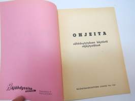 Ohjeita sähkösytytyksen käytöstä räjäytystöissä  -electric detonation in explosives / blasting works