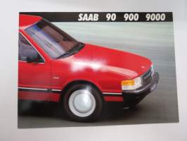 Saab 90 900 9000 1986 -myyntiesite / brochure