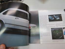 Saab 90 900 9000 1986 -myyntiesite / brochure