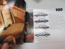 Saab 90 900 9000 1986 -myyntiesite / brochure