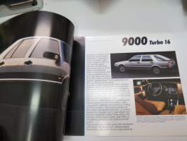 Saab 90 900 9000 1986 -myyntiesite / brochure