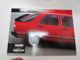 Saab 90 900 9000 1986 -myyntiesite / brochure