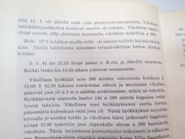 Kymen Jääkäripataljoona (50 vuotta), sisältää joukko-osaston histoariaa, osallistuminen sotiin, eri kirjoittajien artikkeleita -military unit history