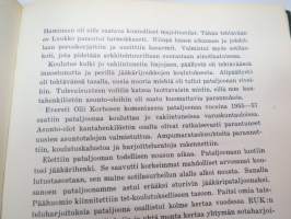 Kymen Jääkäripataljoona (50 vuotta), sisältää joukko-osaston histoariaa, osallistuminen sotiin, eri kirjoittajien artikkeleita -military unit history