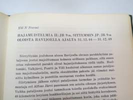 Kymen Jääkäripataljoona (50 vuotta), sisältää joukko-osaston histoariaa, osallistuminen sotiin, eri kirjoittajien artikkeleita -military unit history